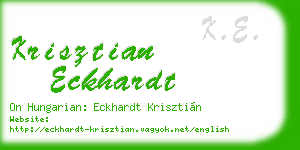 krisztian eckhardt business card