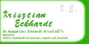 krisztian eckhardt business card